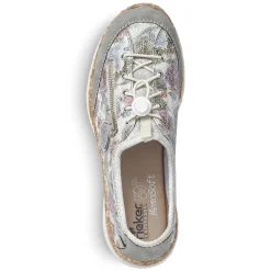 Rieker Women'S Slippers Beige-Multi