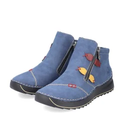 Rieker Women'S Slippers Blue Gray