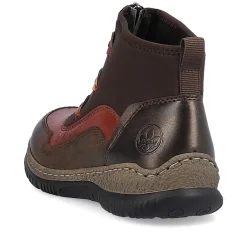 Rieker Women'S Slippers Black And Wine Red