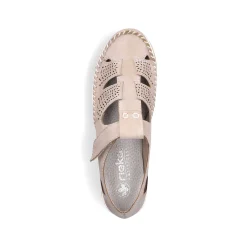 Rieker Women'S Slippers Brown-Beige