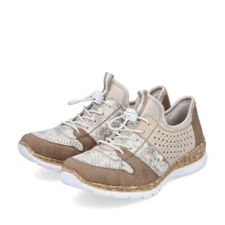 Rieker Women'S Slippers Brown Beige