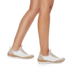 Rieker Women'S Slippers Cream White