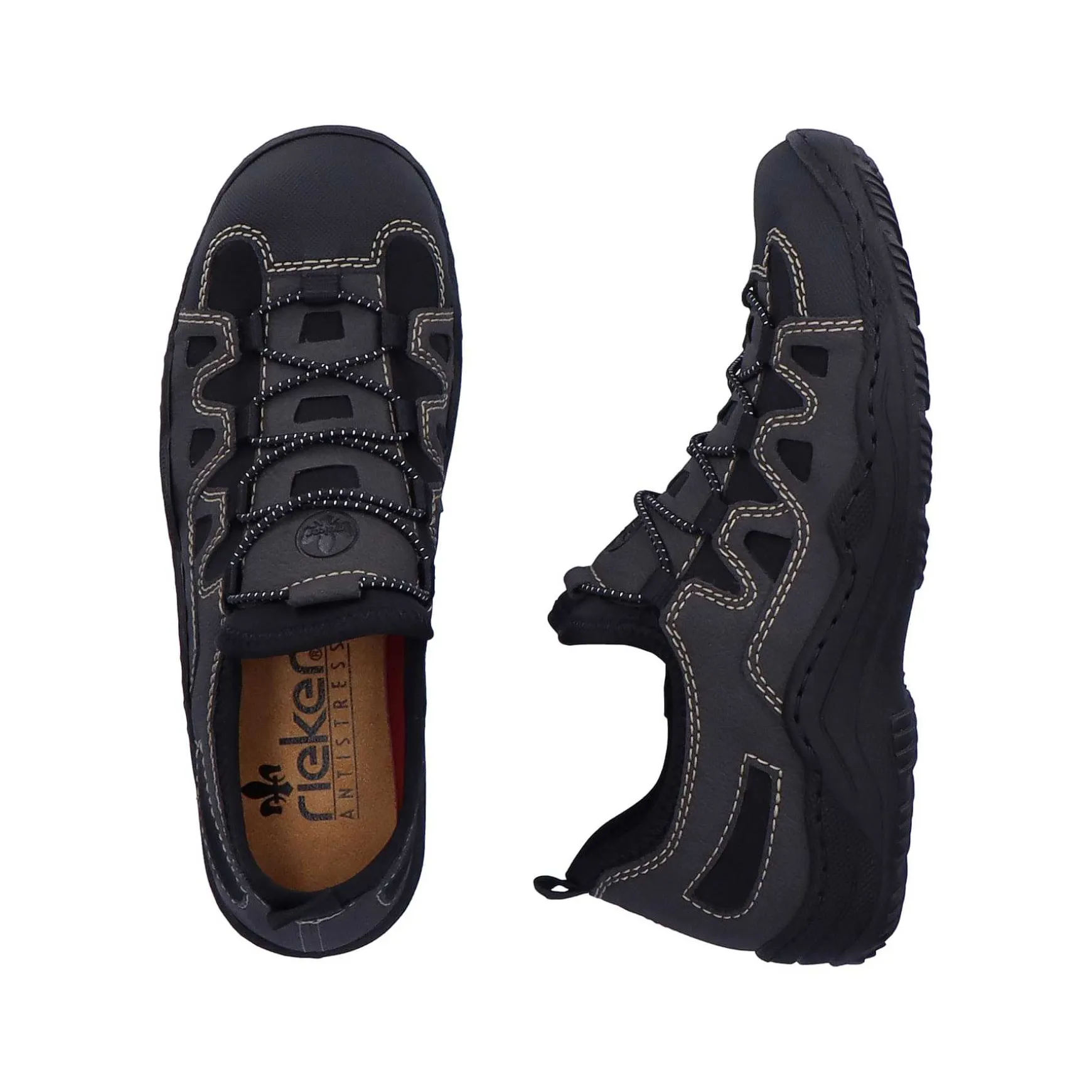 Rieker Women'S Slippers Granite Gray