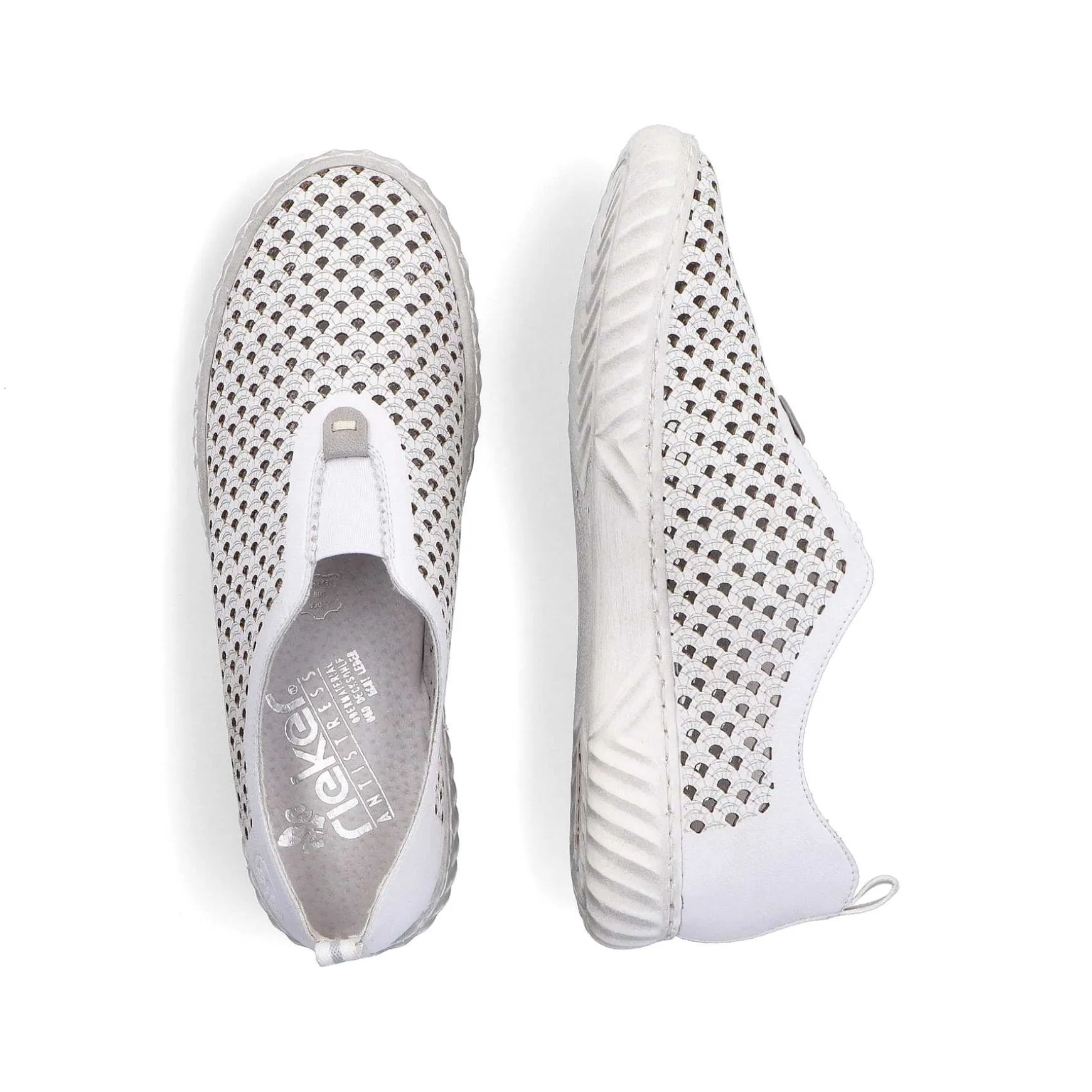 Rieker Women'S Slippers Gray White