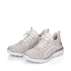 Rieker Women'S Slippers In White And Rainbow Colour