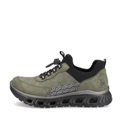 Rieker Women'S Slippers Khaki-Black