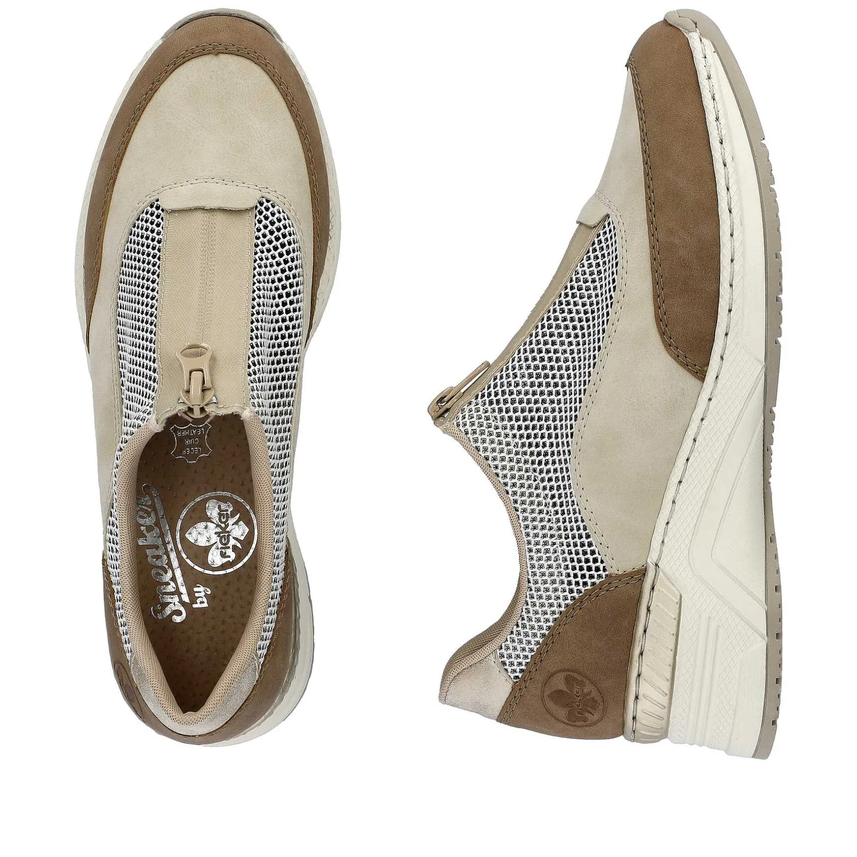 Rieker Women'S Slippers Light Beige