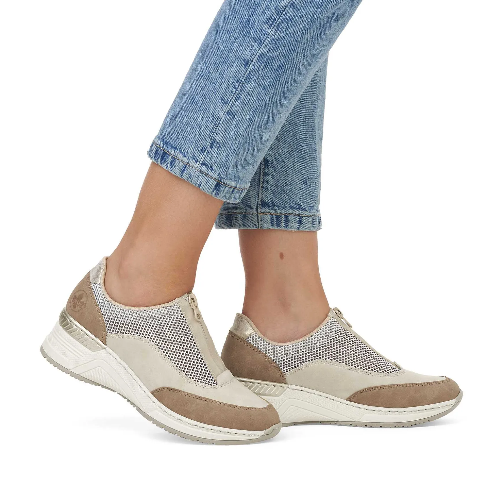 Rieker Women'S Slippers Light Beige