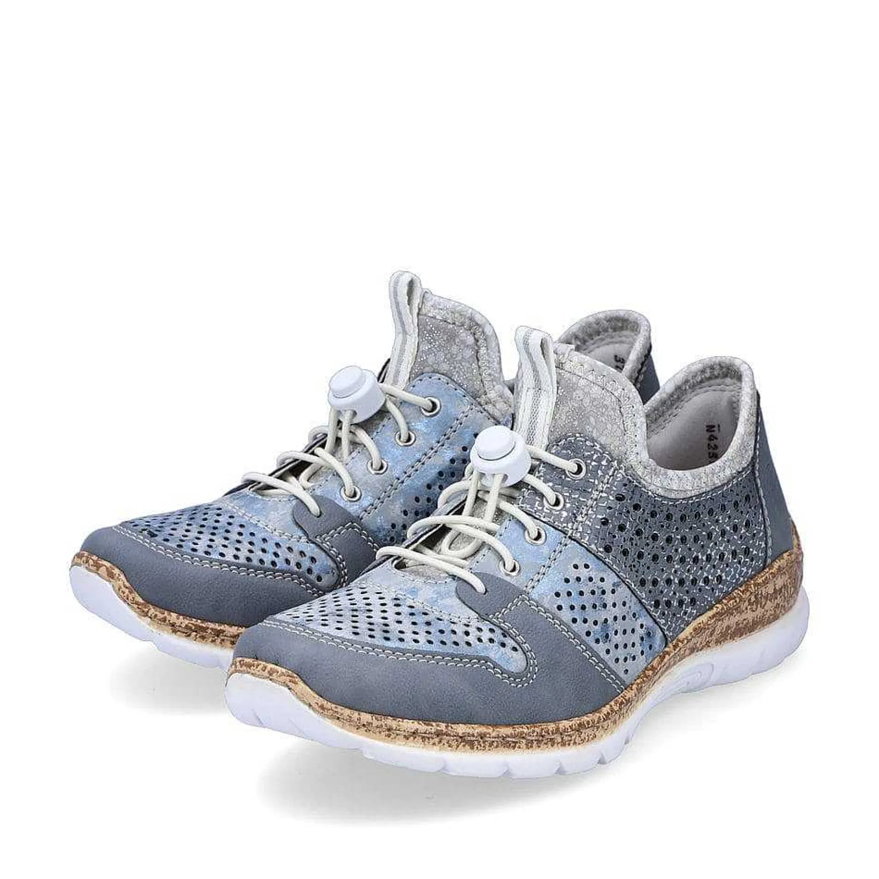 Rieker Women'S Slippers Metallic Blue