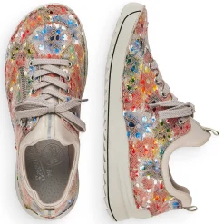 Rieker Women'S Slippers Multi-Beige