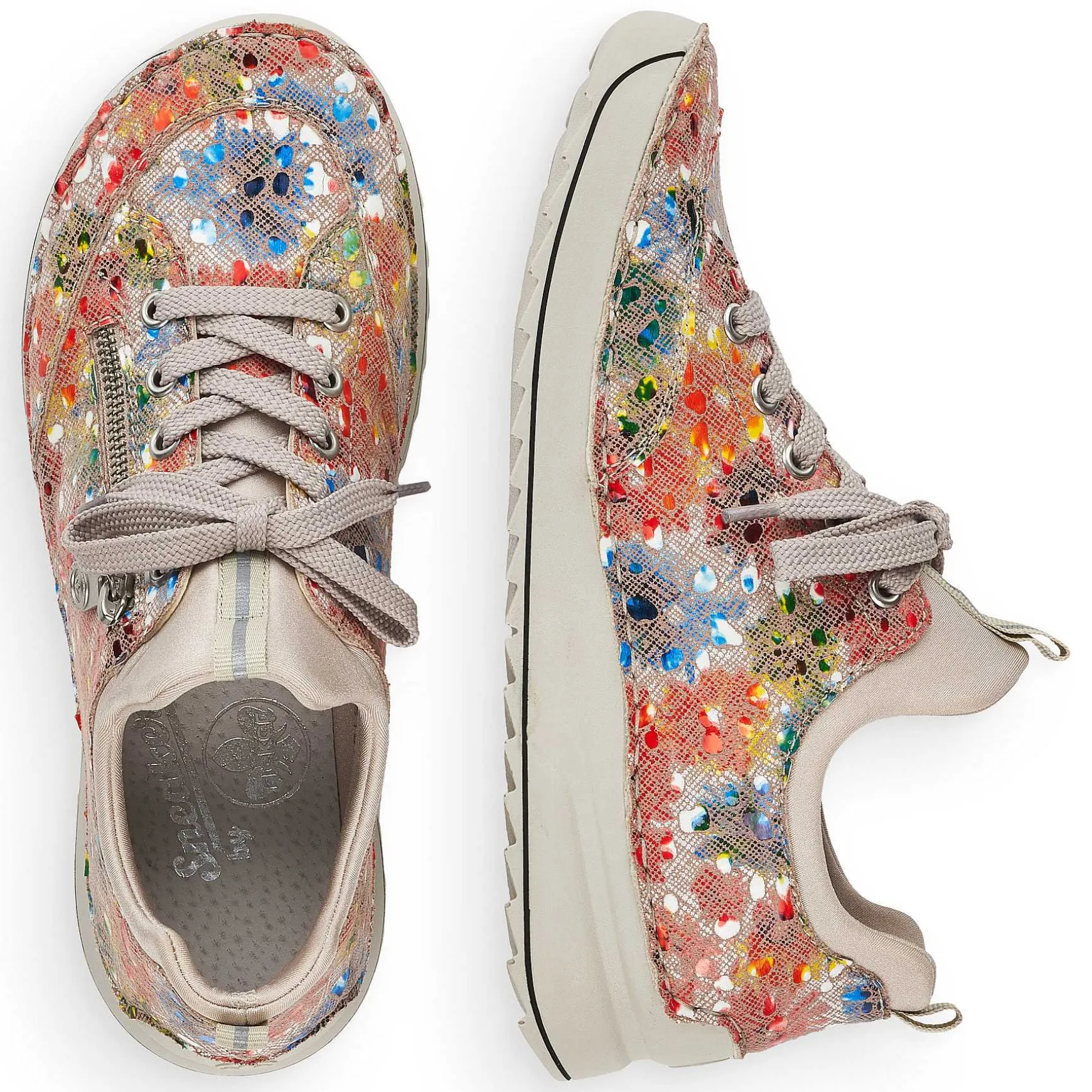 Rieker Women'S Slippers Multi-Beige