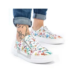 Rieker Women'S Slippers Multi-Pure White