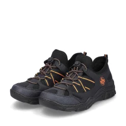 Rieker Women'S Slippers Navy Blue-Orange