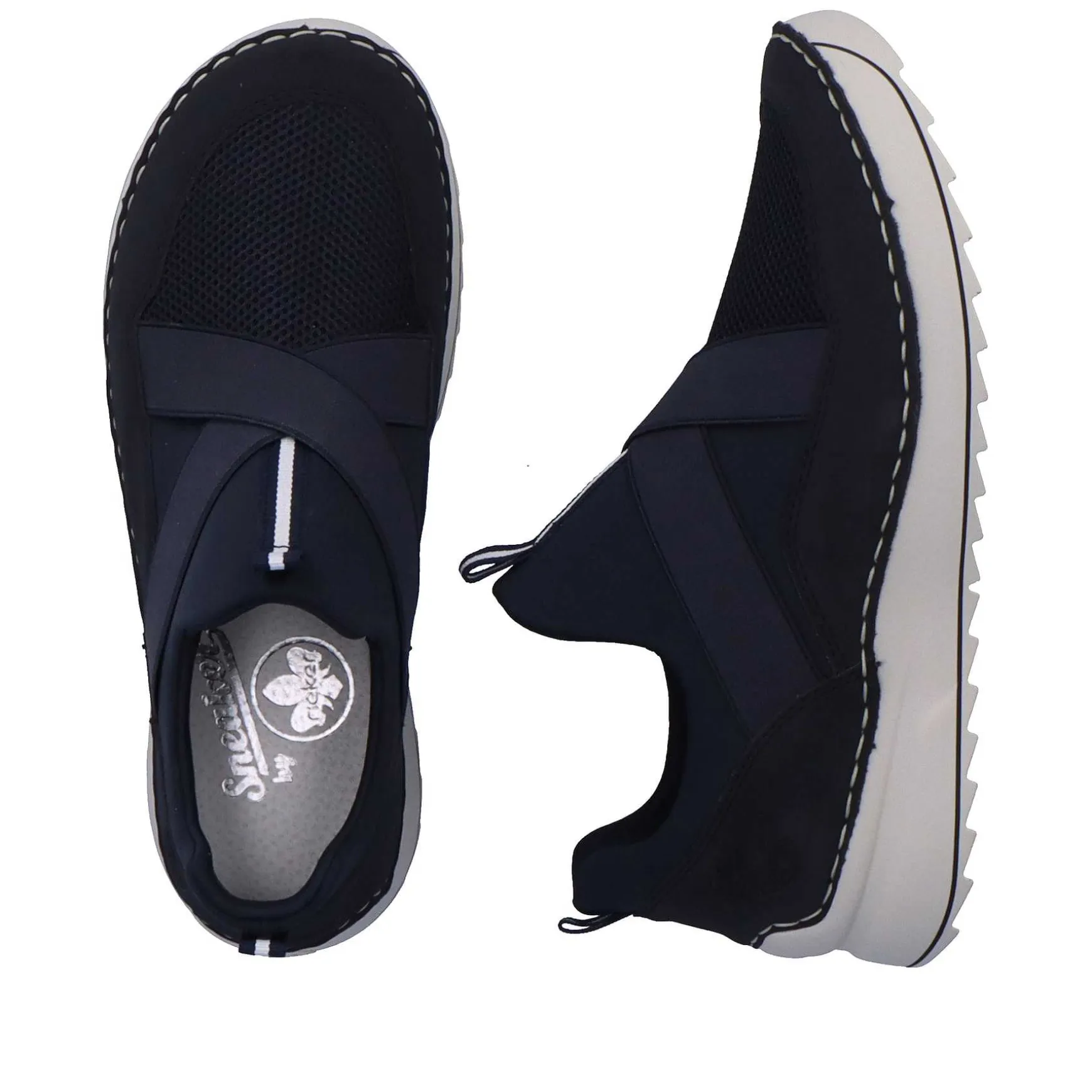 Rieker Women'S Slippers Navy Blue