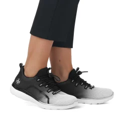 Rieker Women'S Slippers Night Black-Swan White