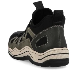 Rieker Women'S Slippers Olive Green-Black