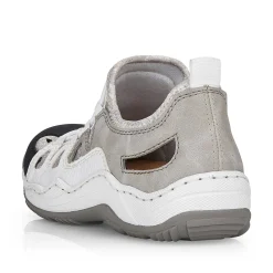 Rieker Women'S Slippers Pearl White-Gray