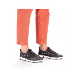 Rieker Women'S Slippers Steel Blue