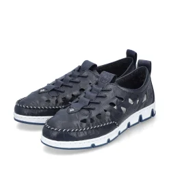 Rieker Women'S Slippers Steel Blue