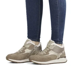 Rieker Women'S Sneaker High Champagne Beige