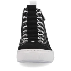 Rieker Women'S Sneaker High Night Black-Crystal White