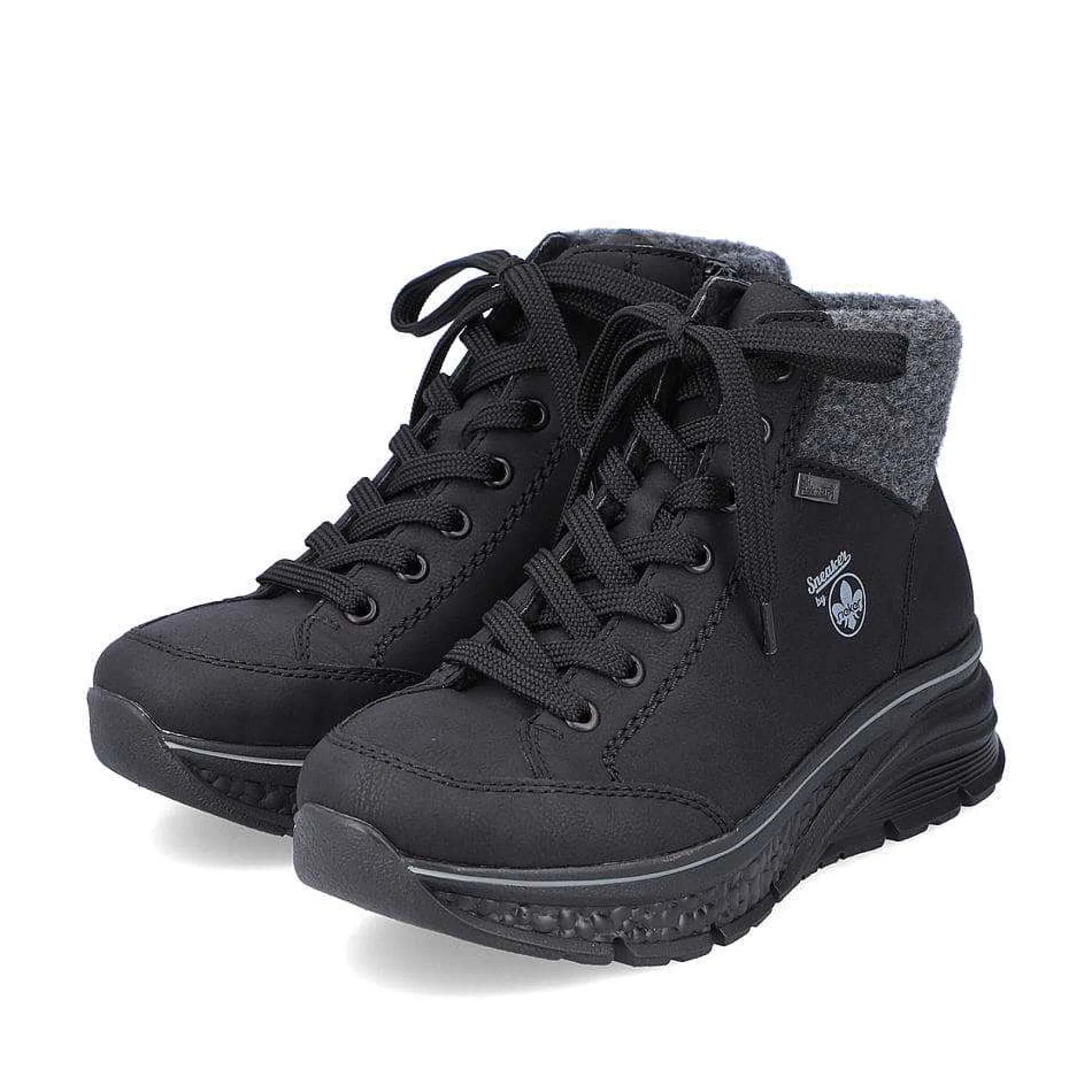 Rieker Women'S Sneaker High Deep Black