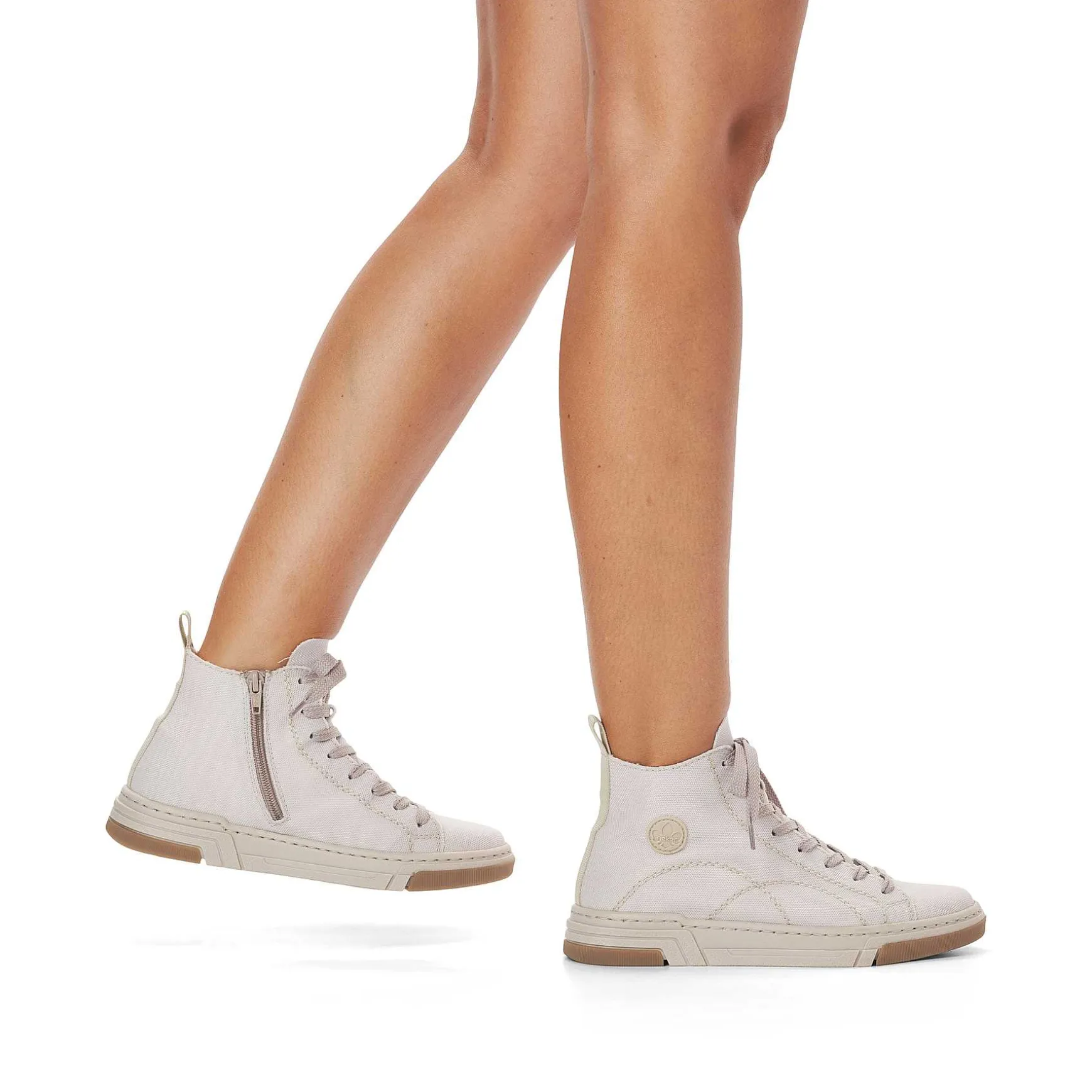 Rieker Women'S Sneaker High White Beige