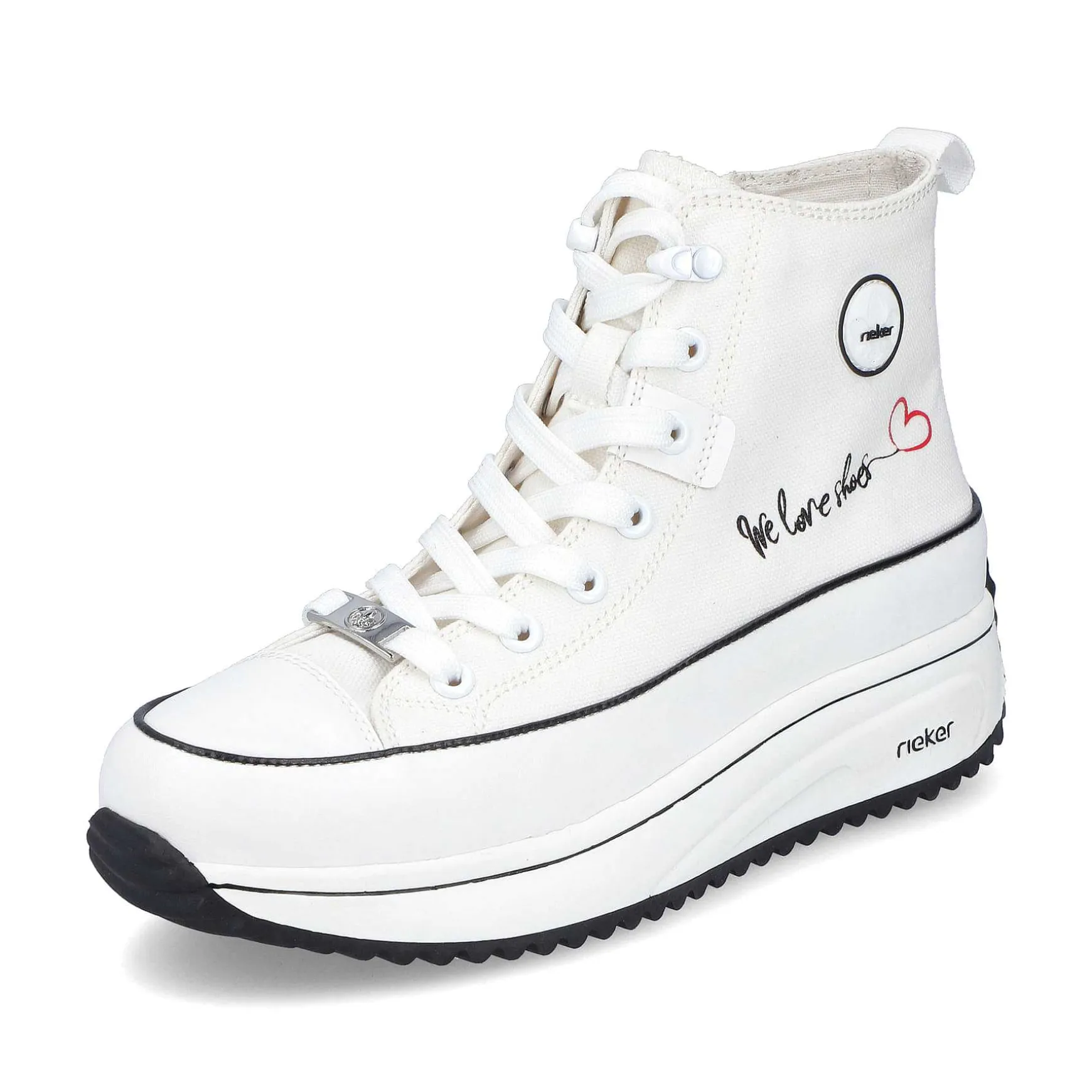 Rieker Women'S Sneaker High Ice White