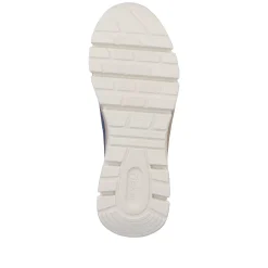 Rieker Women'S Sneaker High Light Beige-Denim Blue