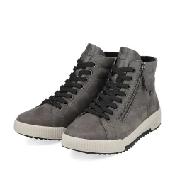 Rieker Women'S Sneaker High Stone Grey