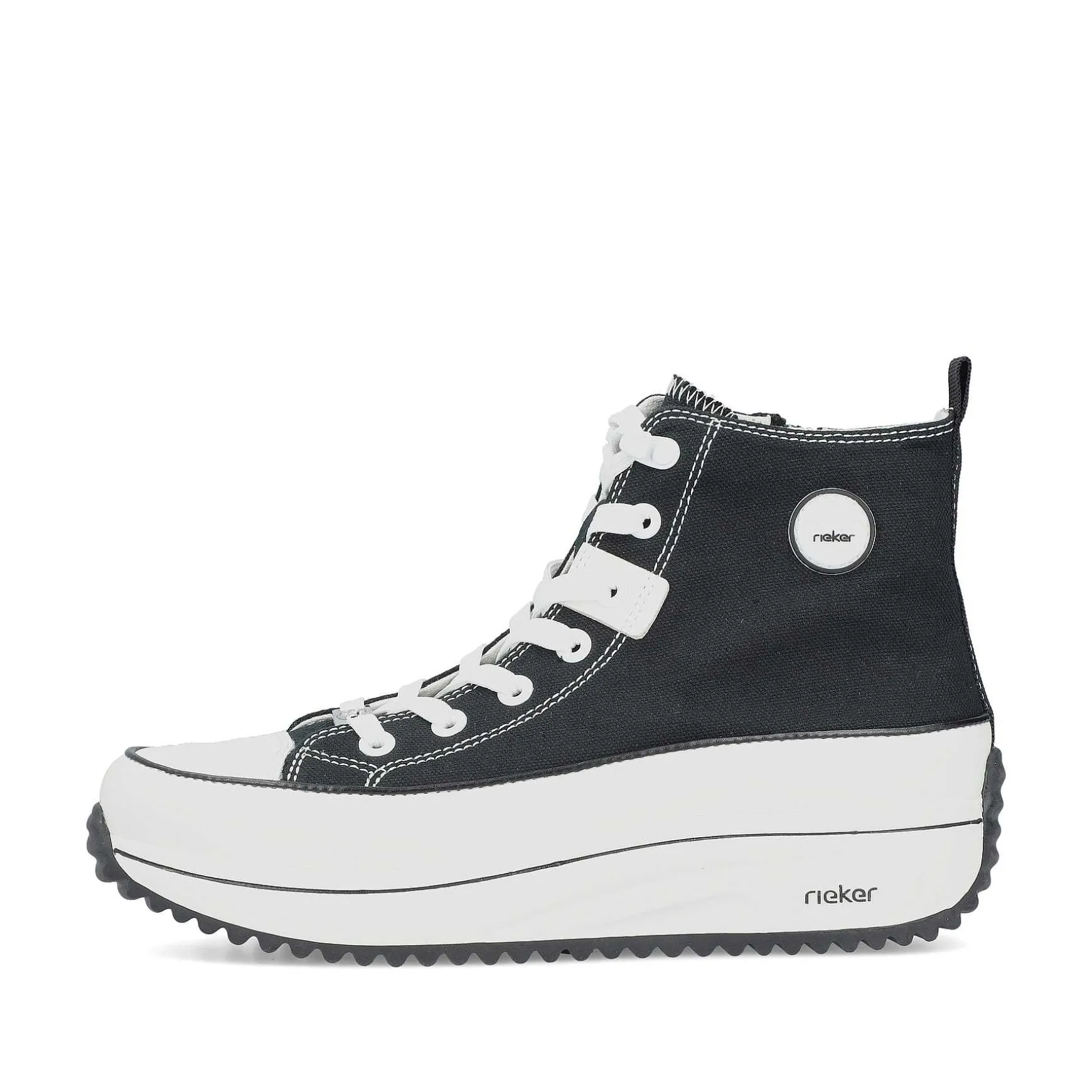 Rieker Women'S Sneaker High Deep Black