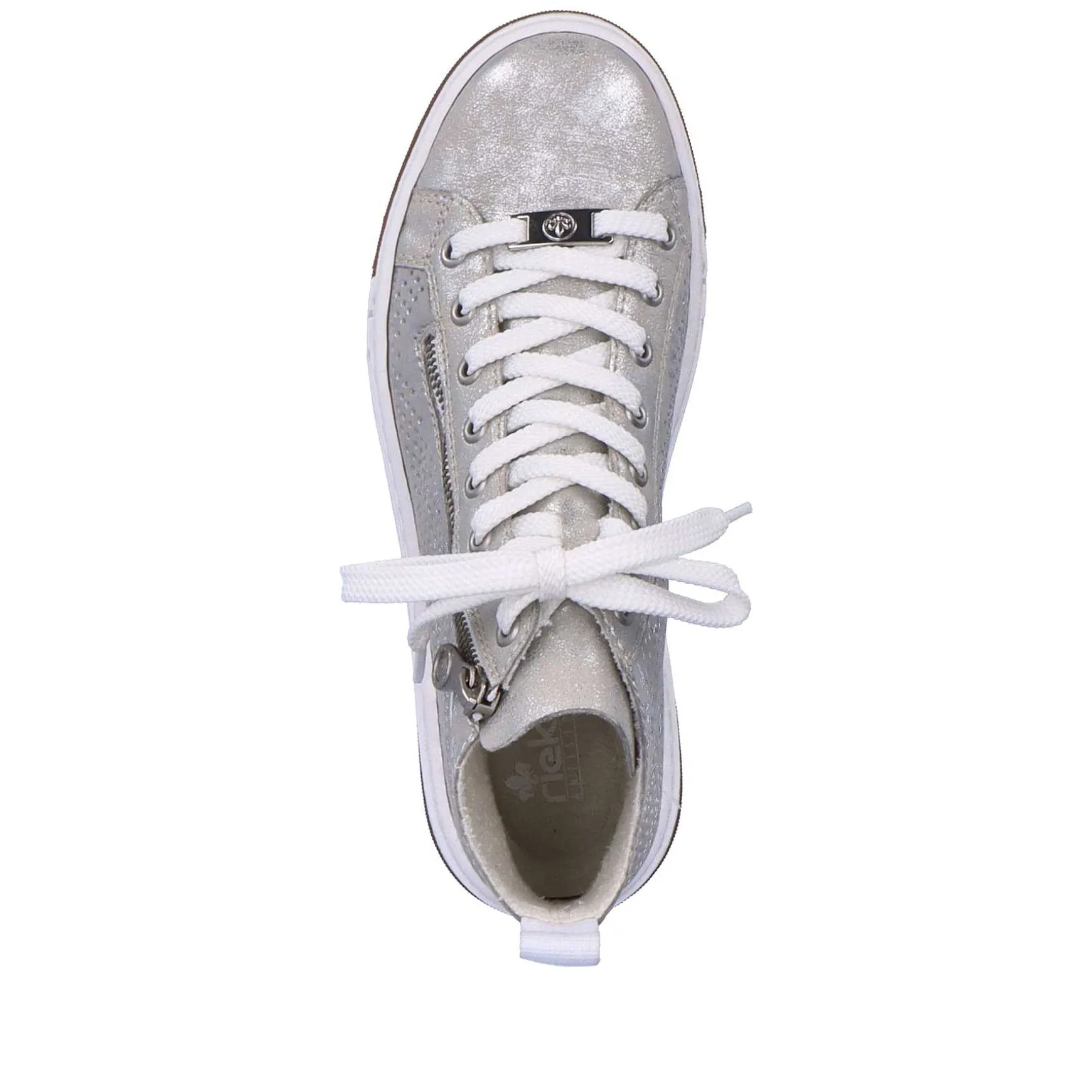 Rieker Women'S Sneaker High Silver Grey