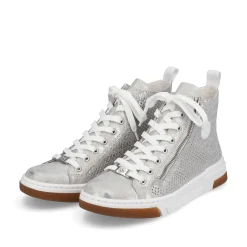 Rieker Women'S Sneaker High Silver Grey