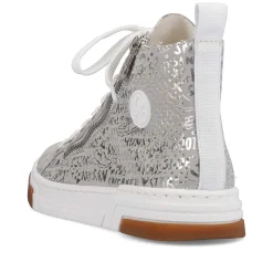 Rieker Women'S Sneaker High Silver Grey