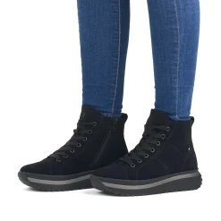 Rieker Women'S Sneaker High Deep Black