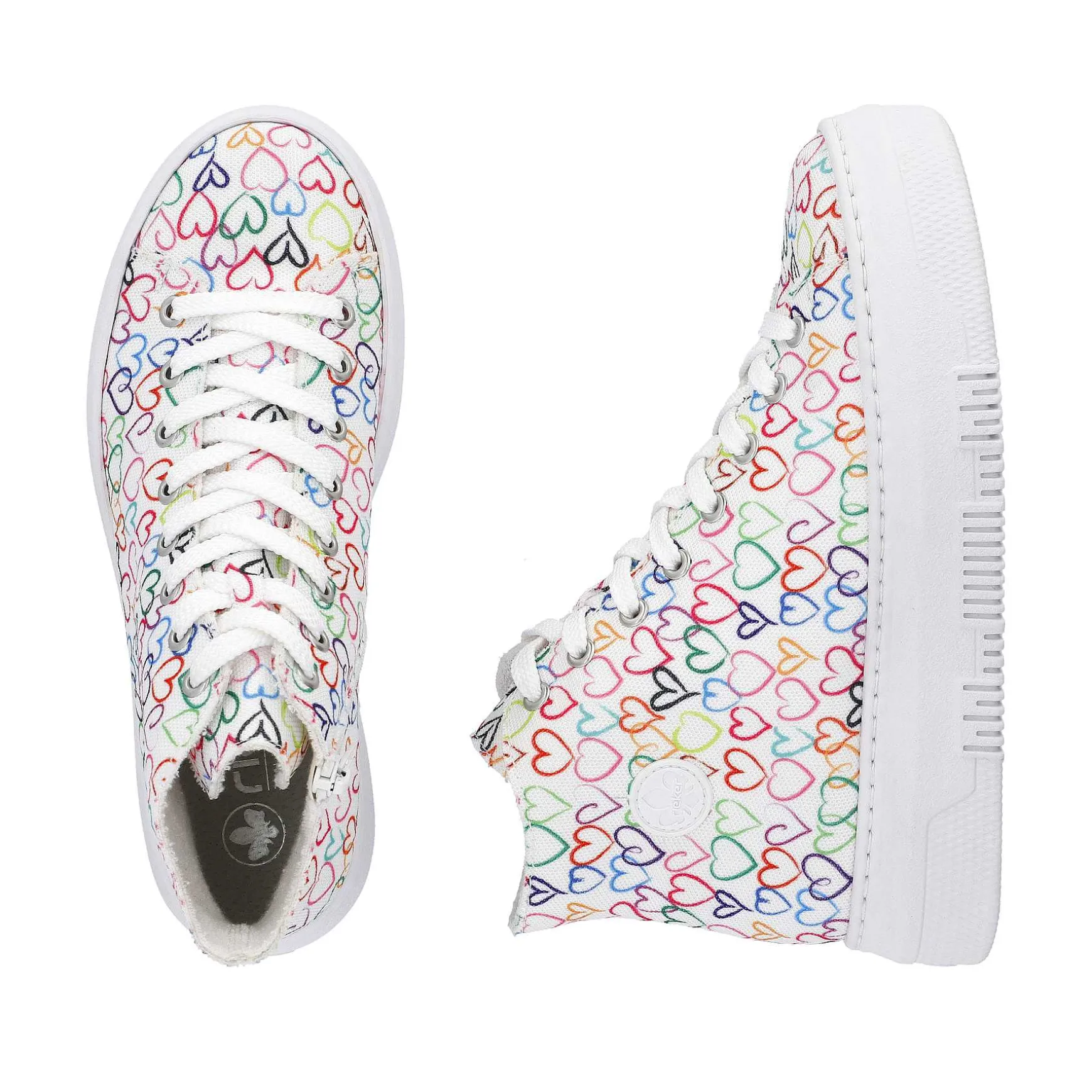 Rieker Women'S Sneaker High Multicolored