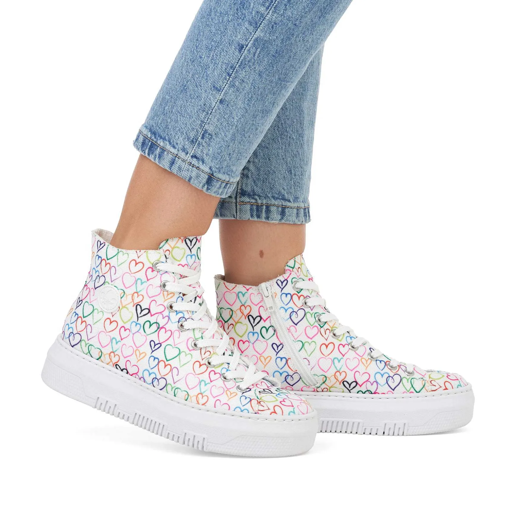 Rieker Women'S Sneaker High Multicolored