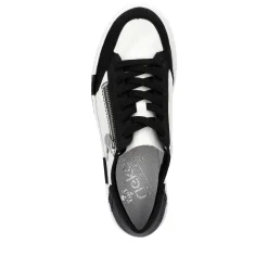 Rieker Women'S Sneaker Low Crystal White-Deep Black