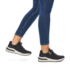 Rieker Women'S Sneaker Low Night Black