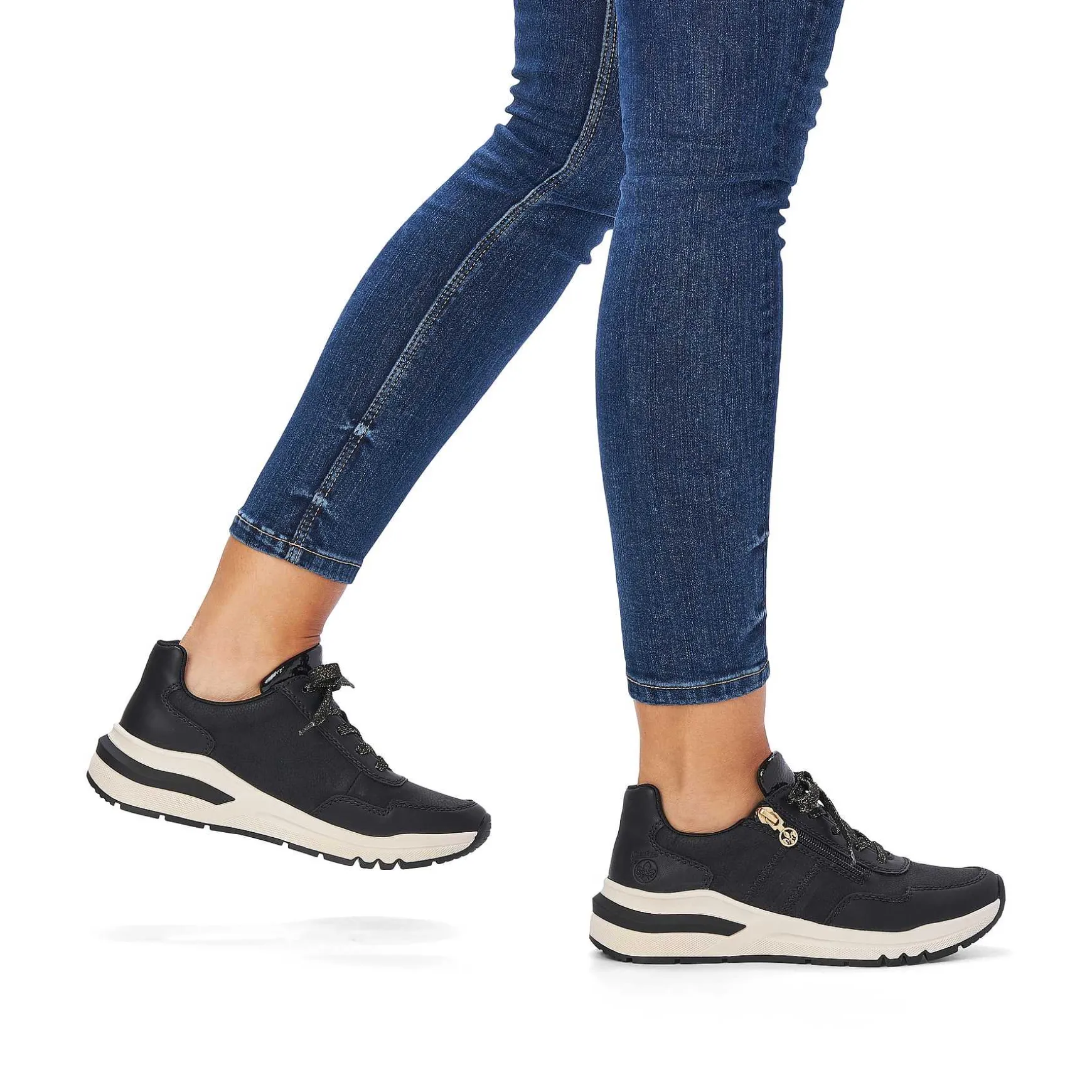 Rieker Women'S Sneaker Low Night Black