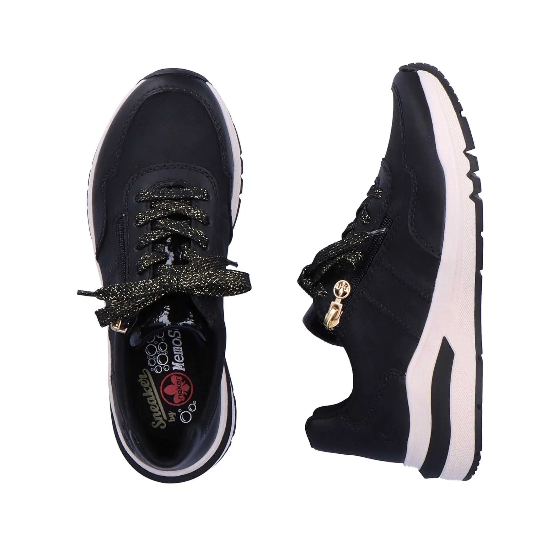 Rieker Women'S Sneaker Low Night Black