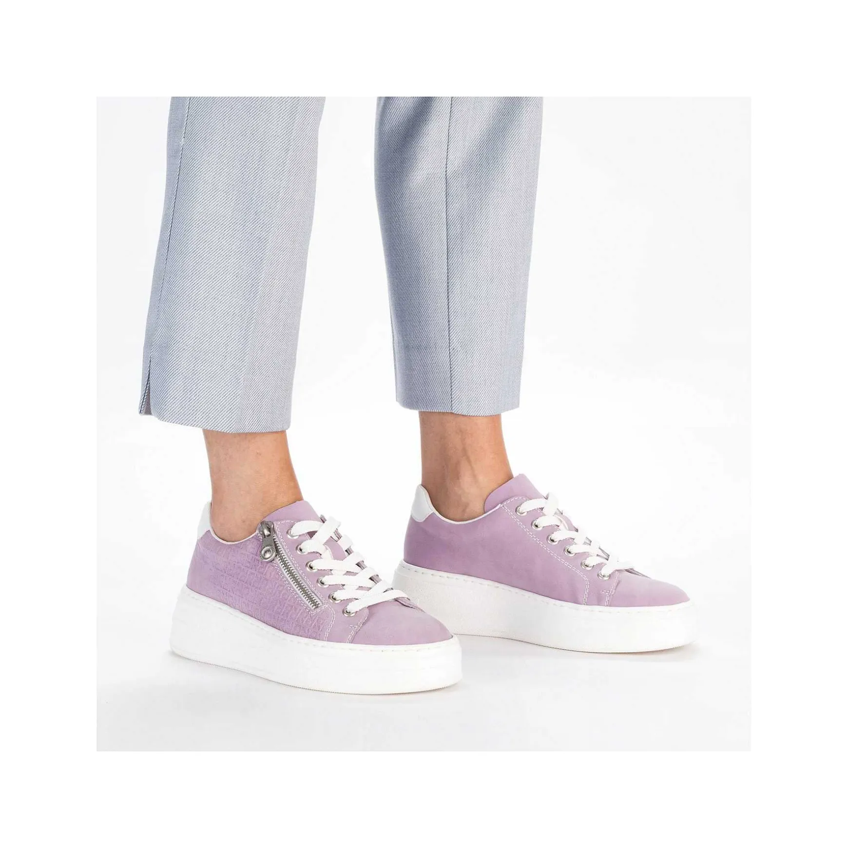 Rieker Women'S Sneaker Low Lilac Colors