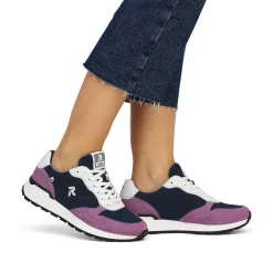 Rieker Women'S Sneaker Low Atlantic-Blue Violet