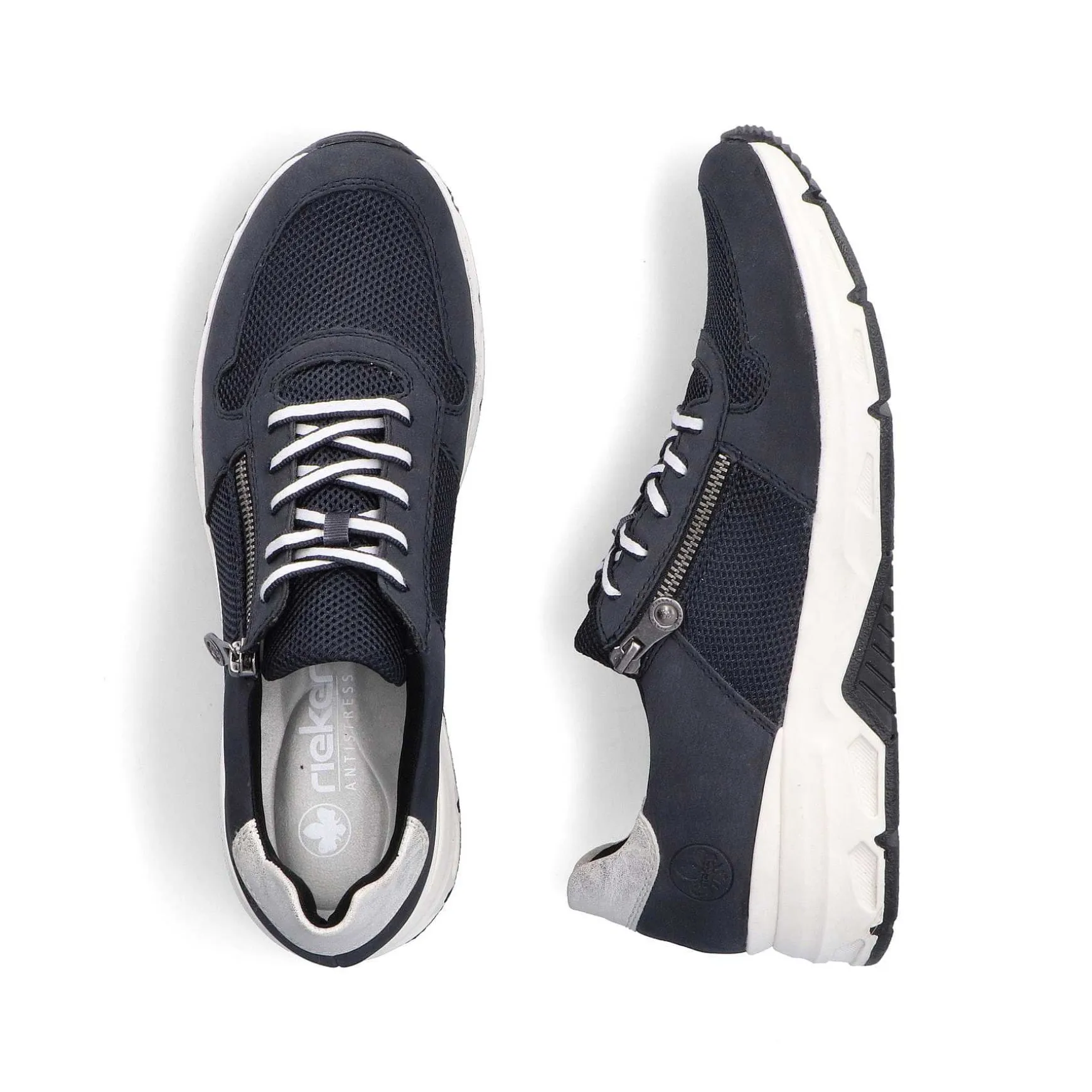 Rieker Women'S Sneaker Low Steel Blue