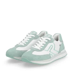 Rieker Women'S Sneaker Low Frost-White Aquamarine