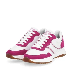 Rieker Women'S Sneaker Low Clear-White Fuchsia