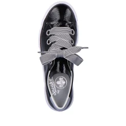 Rieker Women'S Sneaker Low Glossy Black