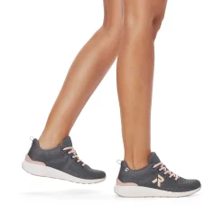 Rieker Women'S Sneaker Low Graphite Grey
