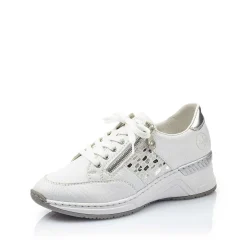 Rieker Women'S Sneaker Low Swan White