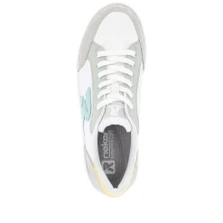 Rieker Women'S Sneaker Low Snow-White Dusty-Grey